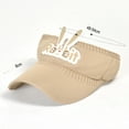 thumbnail image 2 of Kids Girls Boys Packable Hat Sun Visor Hats Sports Summer Golf Visor Hat for Girls 4 to 10 Years - Khaki, 2 of 5