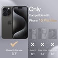 thumbnail image 2 of JETech Magnetic Silicone Case for iPhone 15 Pro Max 6.7-Inch, Compatible with MagSafe, Phone Cover with Camera Lens Full Protection (Black), 2 of 6