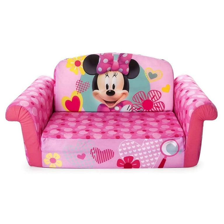 Marshmallow Furniture Kids 2-In-1 Flip Open Foam Sofa, Minnie Mouse -  Walmart.Com