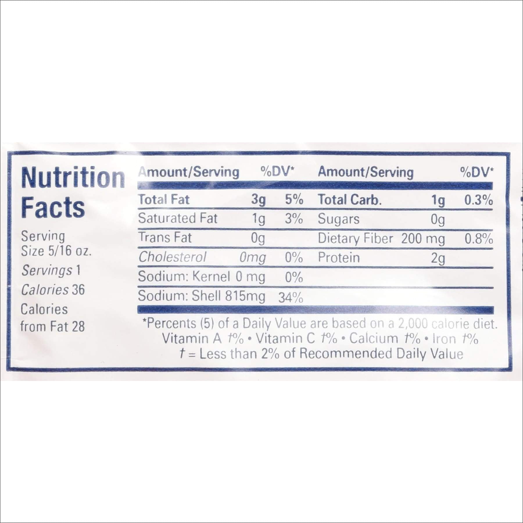 Indian Pumpkin Seeds Salted, 5/16 oz, 36 count