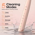 thumbnail image 4 of OasiSmile Sonic Electric Toothbrush Set for Adults with Travel Case, 6 Brush Heads, 100-Day Battery Life, 5 Modes 42000 VPM Rechargeable Power Toothbrush, Pink, 4 of 8
