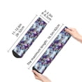 thumbnail image 2 of Goofa Purple Marble Texture Pattern Non Slip Socks with Grips for Elderly, Crew Socks Yoga Hospital Socks Cushioned Sole Gripper Socks for Men Women, 2 of 5