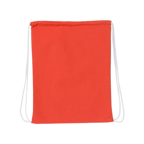 18" Basic Orange Drawstring Backpack - Canvas Case Pack 216