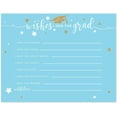 thumbnail image 2 of Koyal Wholesale Baby Blue and Gold Graduation Party Collection, Wishes for Grad Cards, 20-Pack, 2 of 2