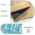 thumbnail image 6 of Rectangle Rug 5x7Ft, Seaside Beach Slipper Better Life Soft Non-Slip Washable Felt Carpet Pad, Vacation Starfish Shell Area Rugs for Living Room Bedroom Kids Room, 6 of 9