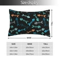 thumbnail image 2 of Balery Little Fish Skeleton Funda de Cojín Estampada, Regalos para Mujeres, Regalos de Amor para Ella, Regalos para Novia o Esposa, Funda de Almohada-16"x24", 2 of 6