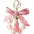 thumbnail image 1 of Llavero con nudo de lazo, llavero de perlas, bonito colgante, accesorios, bolso de moda, colgante, dijes, llavero de coche para mujeres y niñas, 1 of 5