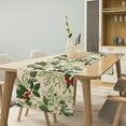 thumbnail image 2 of Christmas Table Runner, Winter Flowers Plants Seasonal Dinner Table Decoration for Home Living Room Kitchen Dining Room 13x70in, 2 of 5