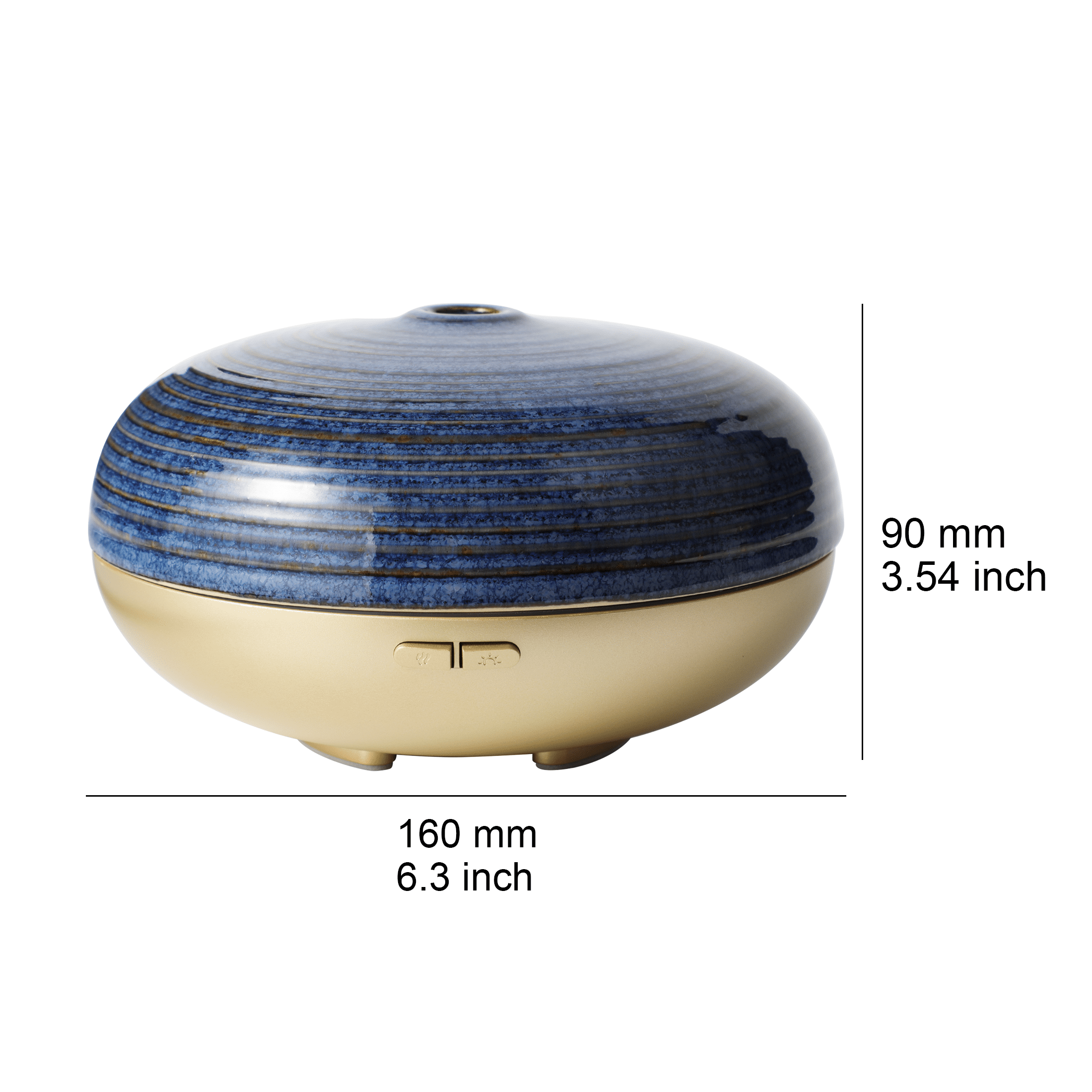 Better Homes & Gardens Ultrasonic 150ml Oil Diffuser Blue Ceramic