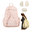 Pink#009, variant on Cutecore Wings Backpack,Cute Daypack with Wings Sweet Coquette Fun Novelty Nylon Bag with Zipper for Women,Kawaii Back to School Bag Pink