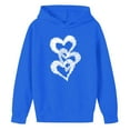 thumbnail image 4 of Sudaderas con capucha para niños y niñas, sudaderas casuales de manga larga, lindas sudaderas de gran tamaño con bolsillo de polar, chaquetas para niñas, 4 of 4