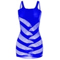 thumbnail image 3 of Levmjia Women Striped Mesh Mini Dress Strap Sheer Hollow Out Bodycon Lingerie Spring Summer Home Sleep Breathable Stretchy Lightweight Club Night Party, 3 of 4