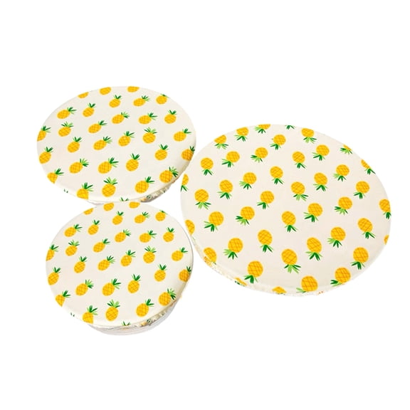 Clearance Closure Bags & lids & Boxes under $10,3Pcs/Set Reusable Beeswax Food And Reusable Food Sustainable Fresh Design Beeswax Wrappings Bowl Cover Waste Biodegradable Sandwich
