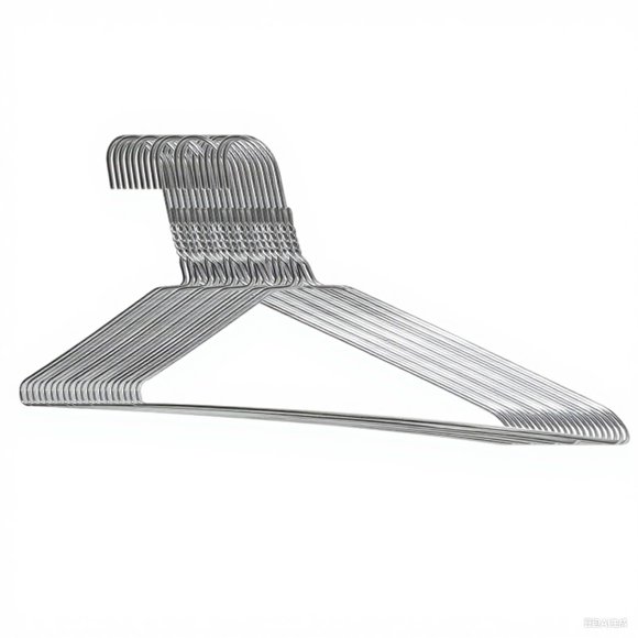 Perchas de alambre Otylzto 20 piezas plateadas 40 cm para ropa