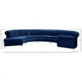 thumbnail image 4 of Meridian Furniture Anabella Navy Velvet 5pc. Sectional, 4 of 4