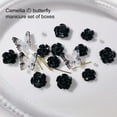 thumbnail image 5 of huanledash 1 Set Nail Camellia Charm Shiny Visual Effect Three-dimensional High Gloss DIY Sparkling Camellia False Pearl Nail Art Decor Manicurist Supply, 5 of 8