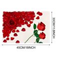 thumbnail image 3 of FYTPOV Romantic Rectangle Placemats, Roses Hearts Placemats for Kitchen and Dining, Valentines Day Decorations, Christmas Placemats for Party Home Decor, Table Decor, 18x13 inch, 3 of 6
