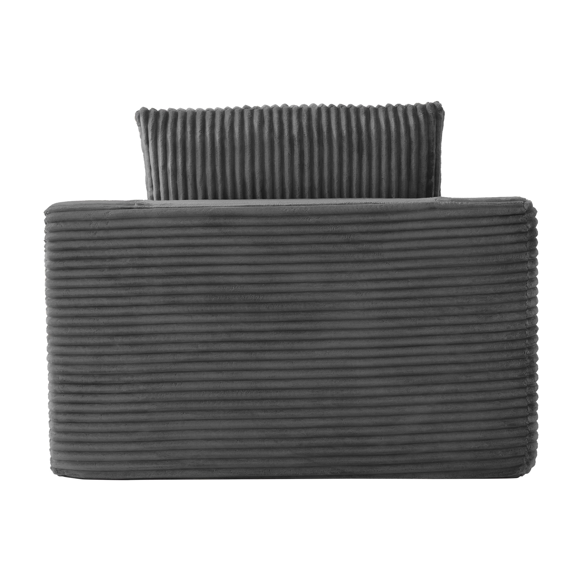 47" Wide Oversized Single Chaise Lounge Chair, 67'' Sleeper Sofa Bed with Cup Holders & 3 Pillows