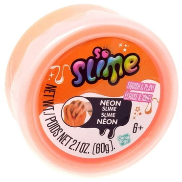Canal Toys So Slime Stretchy Neon Slime, Orange, 2.1 oz