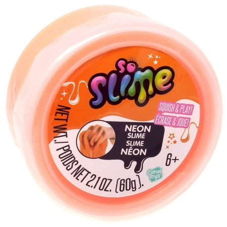 Canal Toys So Slime Stretchy Neon Slime Orange 2.1 oz