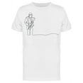 thumbnail image 1 of Continuous Line Sax Musician T-Shirt Men -Image by Shutterstock, Male 3X-Large, 1 of 2