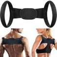 thumbnail image 1 of Posture Corrector For Women Men Back Brace Pain Relief Shoulder Support Adjustable Back Straightener （Black）, 1 of 6