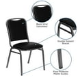 thumbnail image 2 of Chaise de banquet empilable de la collection Hercules de Flash Furniture en vinyle noir, 2 of 9