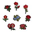 thumbnail image 1 of 6Pcs Rose Embroidery Badge Clothes Fabric Patch Applique Decor Diy, 1 of 9
