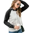 thumbnail image 2 of Doublju Women's Long Sleeve Lightweight Pullover Raglan Hoodie Sweatshirts, 2 of 4