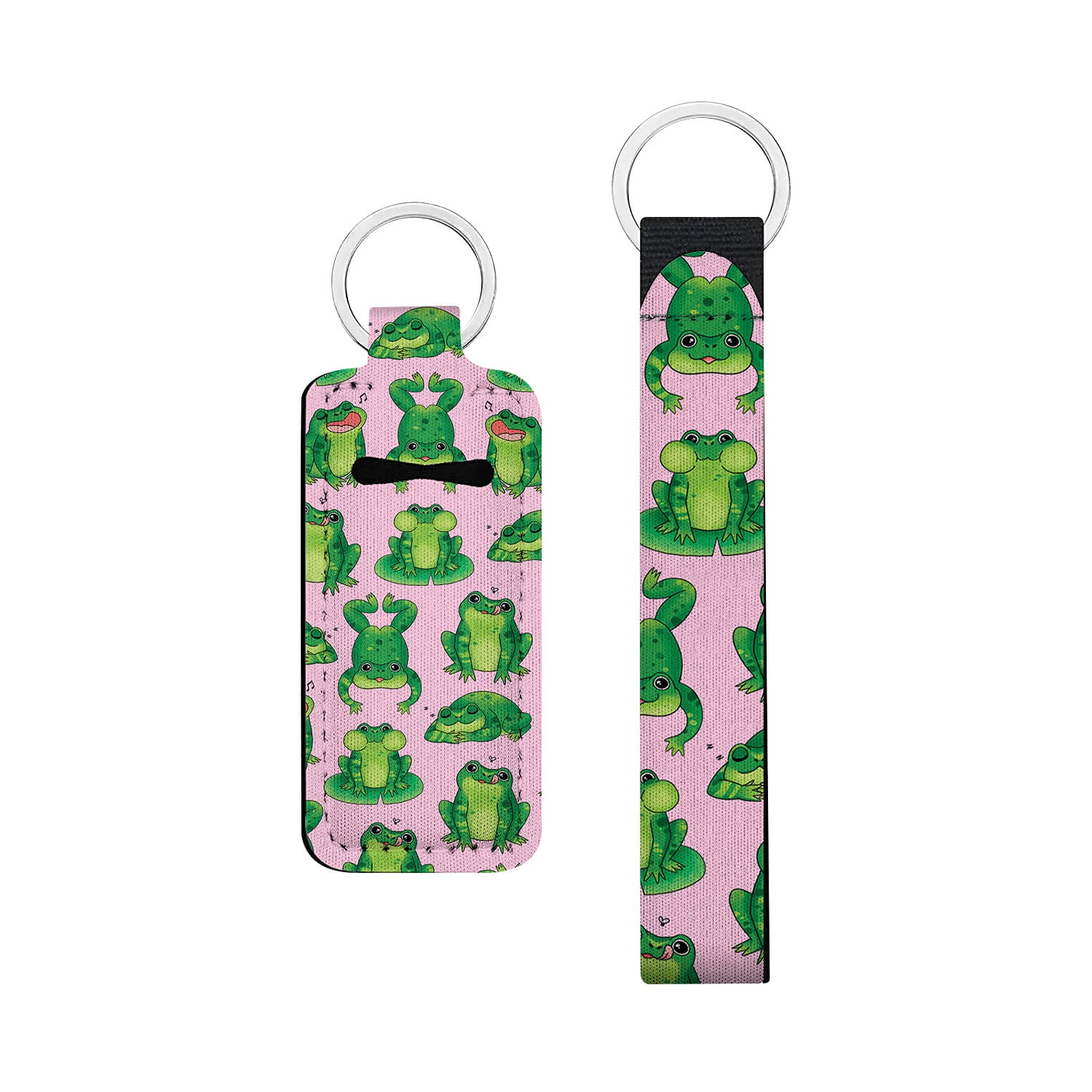 WIRESTER Lipstick Chapstick Holder Keychain Neoprene Lip Balm Holder