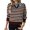 Brown, variant on Bovemsi Womens Sweaters Women's Button Down Long Sleeve Crewneck Crop Cardigan Sweater Cute Knitwear Clothes Cute Sweaters