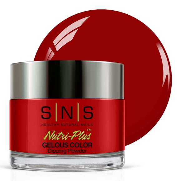 SNS Nail Dip Powder Gelous Color Dipping Powder - Love Song (rojo/baya) EE21 - Color de uñas acrílico de larga duración y esmalte dura 14 días - Bajo olor y sin lámpara UV - 1 Oz