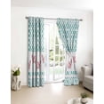 thumbnail image 3 of Green Plaid Farmhouse Blackout Curtains for Bedroom/Living Room, Thermal Insulated Kitchen Curtains, Watercolor Cute Country Pigs Checkered Grommet Darkening Window Treatment Drapes 42"x63"x2, 3 of 8