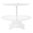 thumbnail image 4 of FUTUREORYY Dessert Tray Snacks Display Stand White Pp 1Pcs 11.2X9.9X8.7In, 4 of 7