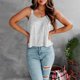 thumbnail image 2 of Top sin mangas con purpurina,Top camisola con cuello redondo y lentejuelas para mujer Eleva tu experiencia, 2 of 6