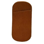 Budd Leather 552304L-3 Lizard Printed Calf Slip In Eyeglass Case - Tan