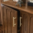 thumbnail image 3 of Vintage Style Sideboard | Use as Coffee Bar or Wine Cabinet | MDF and Solid Wood Construction | Allows Easy Charging of Devices, 3 of 3