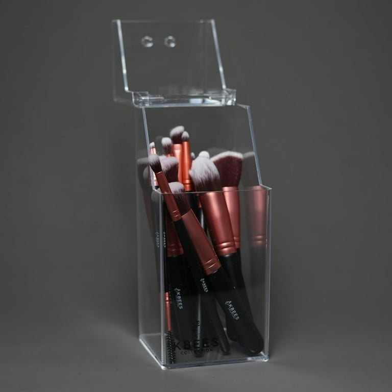Makeup Brush Set and Clear Acrylic Beauty Organizer by Kbees