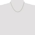 thumbnail image 2 of 14k White Gold 18 Inch 1.5mm Rope Chain Necklace Pendant Charm, 2 of 9