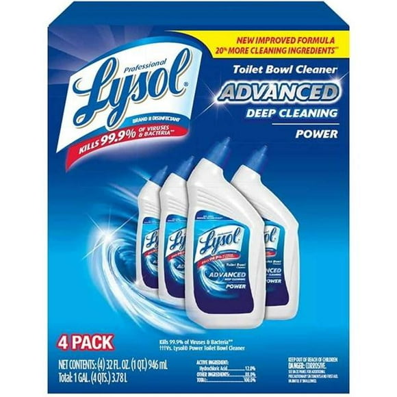 Lysol Advanced Toilet Bowl Cleaner - 4 Pack - 4x946mL / 32 fl oz [House & Home]