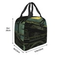 thumbnail image 3 of Gaeub MoonNight Sky Crow Print Lunch Bag Lunch Box for Women Men,Reusable Insulated Lunch Bags for Adults,Leakproof Cooler Lunch Tote Bag, Large Capacity for Work Travel Picnic, 3 of 8