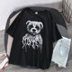 thumbnail image 1 of Summer Goth Female Tee Aesthetic Loose Women T-shirt Punk Dark Grunge Streetwear Ladies gothic Top T-shirts Harajuku Clothes y2kpangjing, 1 of 4