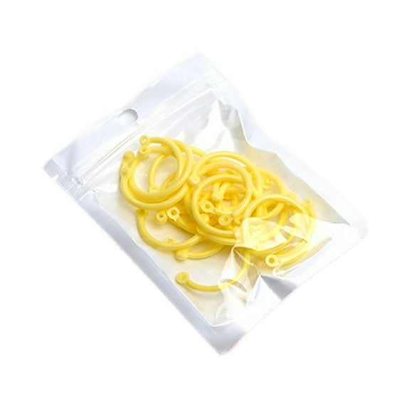 10/ 15 / 30 Pcs Loose Leaf Rings Multi-Color Binder Rings Flexible Plastic Book Rings for Scrapbook Notebook Keychain