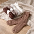 thumbnail image 5 of Mygeromon Fuzzy Socks for Women Fluffy Cozy Soft Socks for Winter Christmas Gifts 5 Pairs(Brown Series), 5 of 10