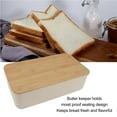 thumbnail image 3 of WOODEN LID BUTTER DISH - LARGE CAPACITY, MODERN DESIGN, FRESHNESS KEEPER,STORAGE BOX, 3 of 8