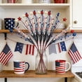 thumbnail image 6 of Nkmbld Fourth of July Decorations Patriotic Picks Red White Blue Berry Stems Memorial Independent Day Labor Decor for Home Vase Table Centerpieces, 6 of 8