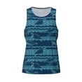 thumbnail image 4 of Easygdp Turtles and Waves Men's Tank Top, Sleeveless Muscle T Shirts, Breathable, Quick-Dry, Loose for Gym, Running, Fitness - XX-Large, 4 of 9