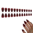 thumbnail image 1 of Nouvelles Pointes d'Ongles Rouges Unies Mode Rouge Vif en Forme d'Amande Style Occidental Pointes d'Ongles Rouges, 1 of 8