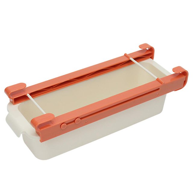 Estante de almacenamiento multifunción y práctico para guardar verduras, frutas, alimentos y huevos, color blanco y naranja