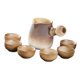 thumbnail image 5 of Tetera de porcelana y 6 tazas con asa lateral, tetera de hojas sueltas con té para té 1000ml Marrón, 5 of 9